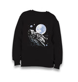 Astronaut Space Motorcycle Kid's Black Sweatshirt - Premium  from W.E.N.S. WIND - Just 7990! Shop now at W.E.N.S. WIND