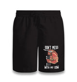 Bodybuilding Don't Mess With My Cow Black Shorts - Premium  from W.E.N.S. WIND - Just 7990! Shop now at W.E.N.S. WIND