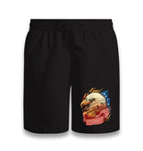 Eagle and American Flag Black Shorts - Premium  from W.E.N.S. WIND - Just 7990! Shop now at W.E.N.S. WIND