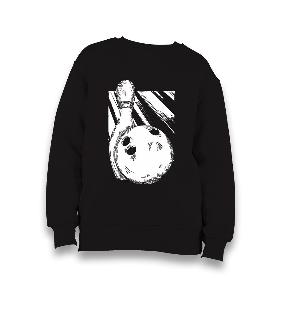 Bowling Lover Kid's Black Sweatshirt - Premium  from W.E.N.S. WIND - Just 7990! Shop now at W.E.N.S. WIND