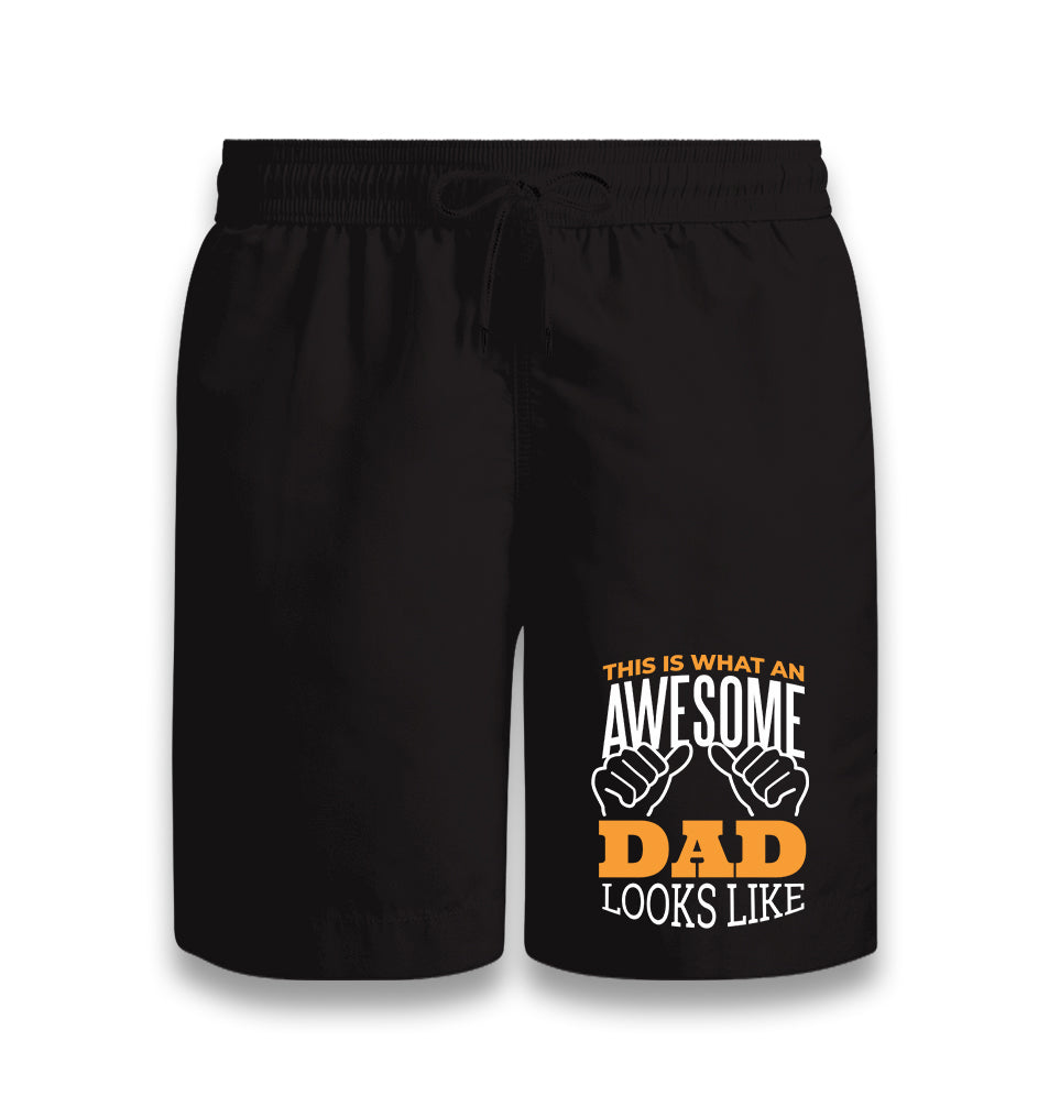 What an Awesome Dad Looks Like Black Shorts - Premium  from W.E.N.S. WIND - Just 7990! Shop now at W.E.N.S. WIND