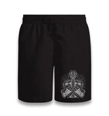 Skeleton Guitar Rock On Black Shorts - Premium  from W.E.N.S. WIND - Just 7990! Shop now at W.E.N.S. WIND