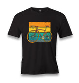 Racing Bike in Retro Style Men's Black Tshirt - Premium  from W.E.N.S. WIND - Just 6490! Shop now at W.E.N.S. WIND