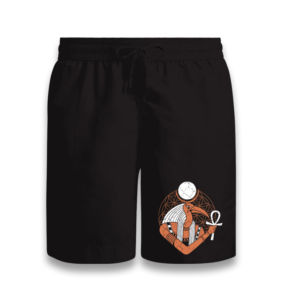 Egyptian God Thoth Black Shorts - Premium  from W.E.N.S. WIND - Just 7990! Shop now at W.E.N.S. WIND