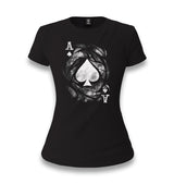 Ace of Spades Vintage Logo Women's Black T-shirt - Premium  from W.E.N.S. WIND - Just 6490! Shop now at W.E.N.S. WIND