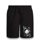 Ace of Spades Vintage Logo Black Shorts - Premium  from W.E.N.S. WIND - Just 7990! Shop now at W.E.N.S. WIND