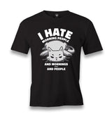 I Hate People I Hate Mornings Men's Black Tshirt - Premium  from W.E.N.S. WIND - Just 6490! Shop now at W.E.N.S. WIND