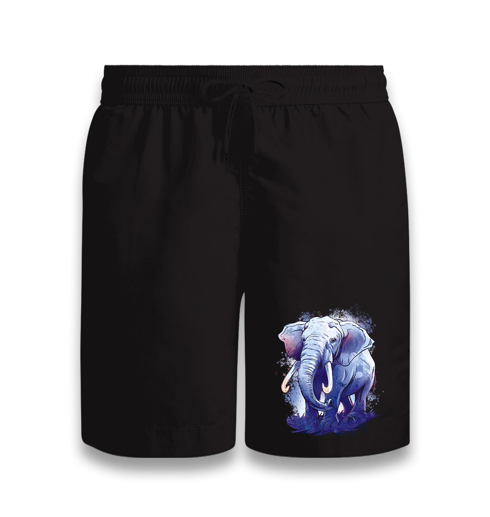 Purple Elephant Black Shorts - Premium  from W.E.N.S. WIND - Just 7990! Shop now at W.E.N.S. WIND