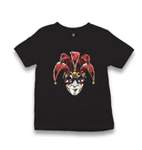 A Red Venetian Mask Mardi Gras Kid's Black T-shirt - Premium  from W.E.N.S. WIND - Just 5990! Shop now at W.E.N.S. WIND