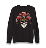 A Red Venetian Mask Mardi Gras Unisex Black Sweatshirt - Premium  from W.E.N.S. WIND - Just 10990! Shop now at W.E.N.S. WIND