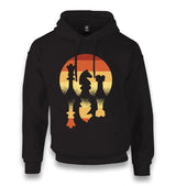 Mirrored Chess Pieces Unisex Black Hoodie - Premium  from W.E.N.S. WIND - Just 11990! Shop now at W.E.N.S. WIND