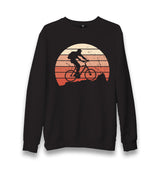 Man Riding Bicycle on the Mountain Unisex Black Sweatshirt - Premium  from W.E.N.S. WIND - Just 10990! Shop now at W.E.N.S. WIND