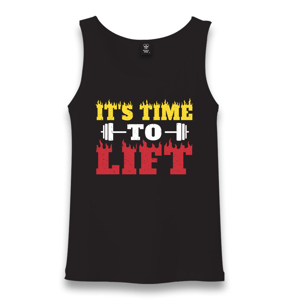 It's Time to Lift Unisex Black Tank Top - Premium  from W.E.N.S. WIND - Just 6490! Shop now at W.E.N.S. WIND