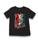 Bicycle Ride On Kid's Black T-shirt - Premium  from W.E.N.S. WIND - Just 5990! Shop now at W.E.N.S. WIND