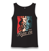 Bicycle Ride On Unisex Black Tank Top - Premium  from W.E.N.S. WIND - Just 6490! Shop now at W.E.N.S. WIND