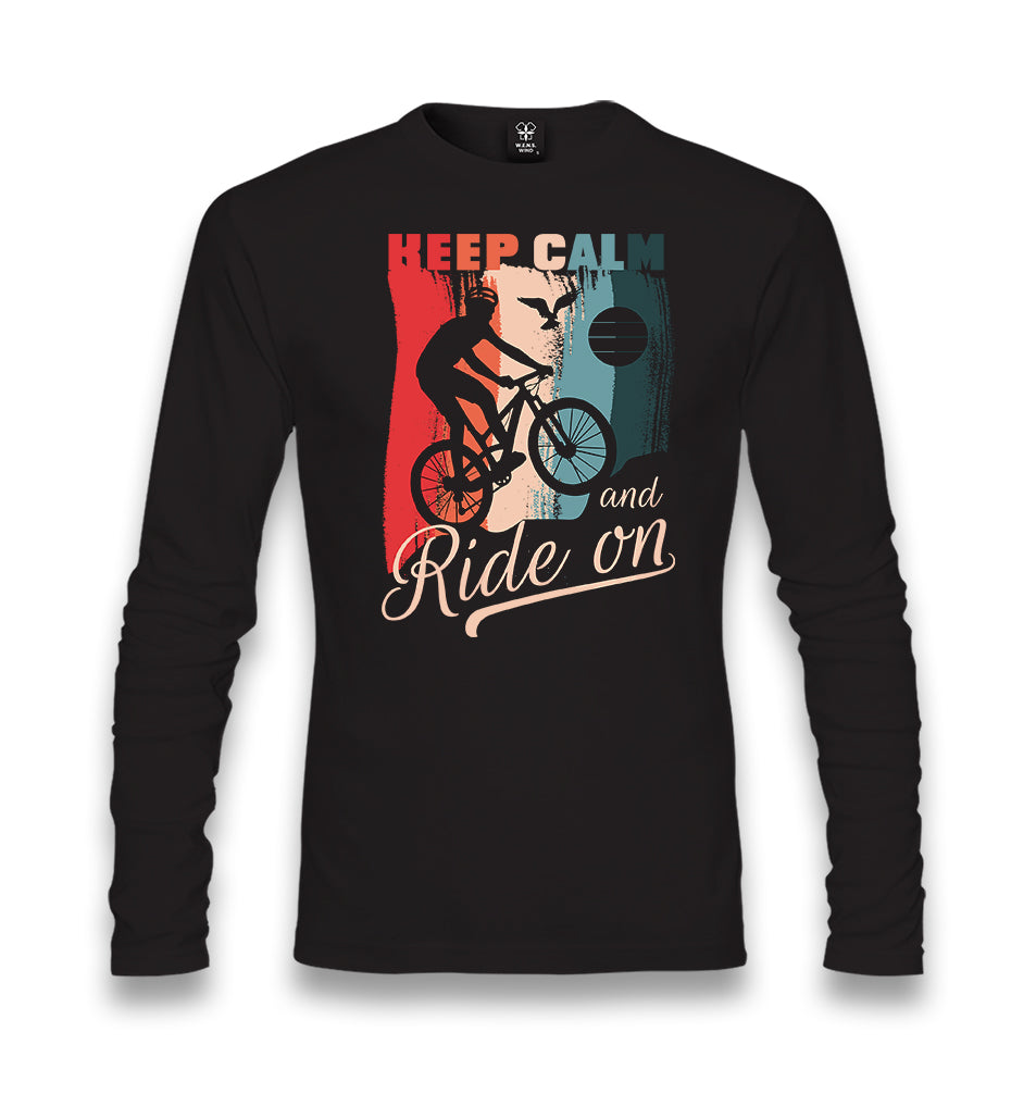 Bicycle Ride On Unisex Black Longsleeve - Premium  from W.E.N.S. WIND - Just 7990! Shop now at W.E.N.S. WIND