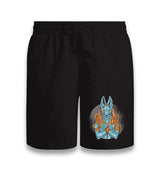 Egyptian God Anubis in Blue Color Black Shorts - Premium  from W.E.N.S. WIND - Just 7990! Shop now at W.E.N.S. WIND