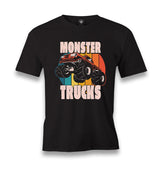 Monster Trucks Circle Sunset Black Men's Black Tshirt - Premium  from W.E.N.S. WIND - Just 6490! Shop now at W.E.N.S. WIND