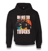 Monster Trucks Circle Sunset Black Unisex Black Hoodie - Premium  from W.E.N.S. WIND - Just 11990! Shop now at W.E.N.S. WIND