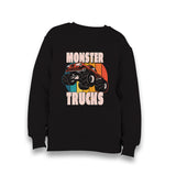 Monster Trucks Circle Sunset Black Kid's Black Sweatshirt - Premium  from W.E.N.S. WIND - Just 7990! Shop now at W.E.N.S. WIND