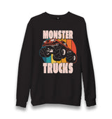 Monster Trucks Circle Sunset Black Unisex Black Sweatshirt - Premium  from W.E.N.S. WIND - Just 10990! Shop now at W.E.N.S. WIND