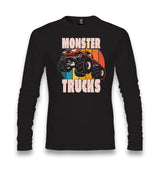 Monster Trucks Circle Sunset Black Unisex Black Longsleeve - Premium  from W.E.N.S. WIND - Just 7990! Shop now at W.E.N.S. WIND