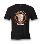 Pitbull Dog Live Laugh Bark Men's Black Tshirt - Premium  from W.E.N.S. WIND - Just 6490! Shop now at W.E.N.S. WIND