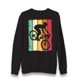 Riding Bicycle Retro Unisex Black Sweatshirt - Premium  from W.E.N.S. WIND - Just 10990! Shop now at W.E.N.S. WIND