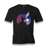 Samurai with a Sword Under Moons Men's Black Tshirt - Premium  from W.E.N.S. WIND - Just 6490! Shop now at W.E.N.S. WIND