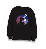 Samurai with a Sword Under Moons Kid's Black Sweatshirt - Premium  from W.E.N.S. WIND - Just 7990! Shop now at W.E.N.S. WIND