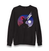 Samurai with a Sword Under Moons Unisex Black Sweatshirt - Premium  from W.E.N.S. WIND - Just 10990! Shop now at W.E.N.S. WIND