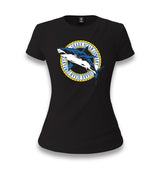 Shark Ocean Logo Women's Black T-shirt - Premium  from W.E.N.S. WIND - Just 6490! Shop now at W.E.N.S. WIND