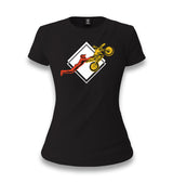 Double Seat Stunt on a Motorcycle Women's Black T-shirt - Premium  from W.E.N.S. WIND - Just 6490! Shop now at W.E.N.S. WIND