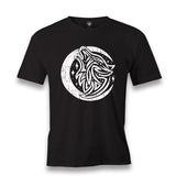 Tattoo Wolf Moon and Stars Men's Black Tshirt - Premium  from W.E.N.S. WIND - Just 6490! Shop now at W.E.N.S. WIND