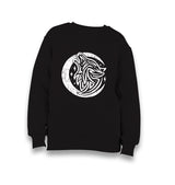 Tattoo Wolf Moon and Stars Kid's Black Sweatshirt - Premium  from W.E.N.S. WIND - Just 7990! Shop now at W.E.N.S. WIND