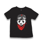 Panda pilot Kid's Black T-shirt - Premium  from W.E.N.S. WIND - Just 5990! Shop now at W.E.N.S. WIND