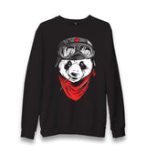 Panda pilot Unisex Black Sweatshirt - Premium  from W.E.N.S. WIND - Just 10990! Shop now at W.E.N.S. WIND