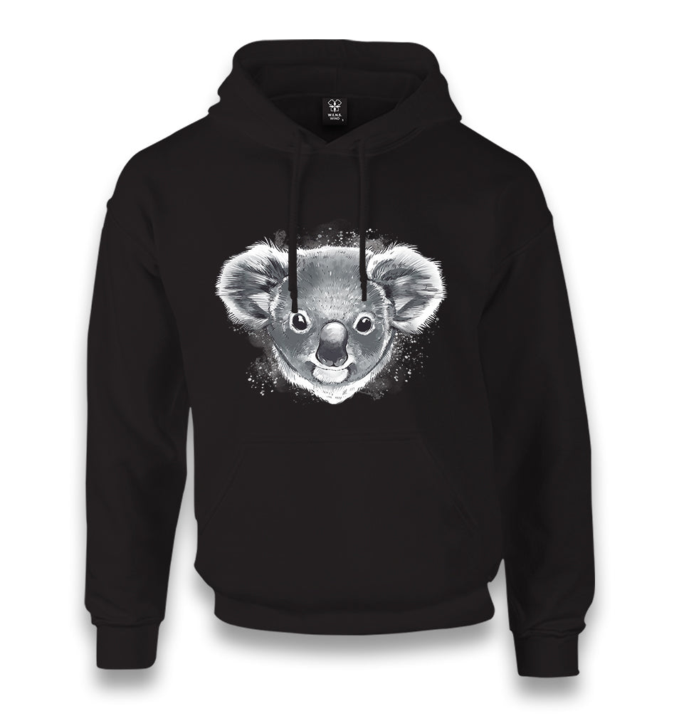 Koala Bear Head Unisex Black Hoodie - Premium  from W.E.N.S. WIND - Just 11990! Shop now at W.E.N.S. WIND