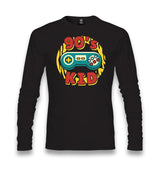 Game Controller 90's Kid Unisex Black Longsleeve - Premium  from W.E.N.S. WIND - Just 7990! Shop now at W.E.N.S. WIND