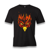 Red Phoenix Bird's Flaming Head Men's Black Tshirt - Premium  from W.E.N.S. WIND - Just 6490! Shop now at W.E.N.S. WIND