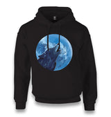 Wolf Howling - Blue Moon Unisex Black Hoodie - Premium  from W.E.N.S. WIND - Just 11990! Shop now at W.E.N.S. WIND