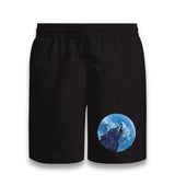 Wolf Howling - Blue Moon Black Shorts - Premium  from W.E.N.S. WIND - Just 7990! Shop now at W.E.N.S. WIND