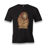 Owl with its Head Turned Sideways Men's Black Tshirt - Premium  from W.E.N.S. WIND - Just 6490! Shop now at W.E.N.S. WIND