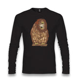 Owl with its Head Turned Sideways Unisex Black Longsleeve - Premium  from W.E.N.S. WIND - Just 7990! Shop now at W.E.N.S. WIND