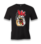 Funny Crowing Rooster Face Men's Black Tshirt - Premium  from W.E.N.S. WIND - Just 6490! Shop now at W.E.N.S. WIND