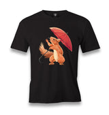 Cute Squirrel Holding an Umbrella Men's Black Tshirt - Premium  from W.E.N.S. WIND - Just 6490! Shop now at W.E.N.S. WIND
