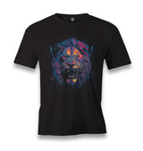 Lion Head Roaring with Different Colors Men's Black Tshirt - Premium  from W.E.N.S. WIND - Just 6490! Shop now at W.E.N.S. WIND