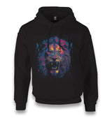 Lion Head Roaring with Different Colors Unisex Black Hoodie - Premium  from W.E.N.S. WIND - Just 11990! Shop now at W.E.N.S. WIND
