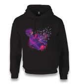 Purple Cube of Geometrical Shapes Unisex Black Hoodie - Premium  from W.E.N.S. WIND - Just 11990! Shop now at W.E.N.S. WIND