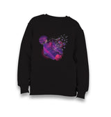 Purple Cube of Geometrical Shapes Kid's Black Sweatshirt - Premium  from W.E.N.S. WIND - Just 7990! Shop now at W.E.N.S. WIND